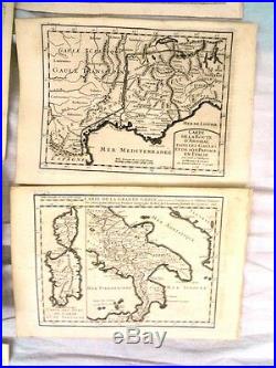 Plans et cartes originales du 18ème sur les conquêtes Romaines de l'an 1 à 608