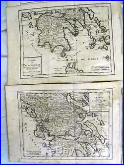 Plans et cartes originales du 18ème sur les conquêtes Romaines de l'an 1 à 608