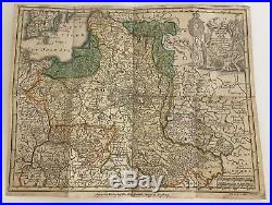 Pologne. Carte Geographique de Voyage XVIII siecle
