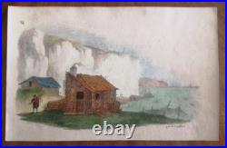 Port-folio de 16 lithos de Langlumé coloriées 1825 Album des jeunes artiste
