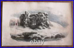 Port-folio de 16 lithos de Langlumé coloriées 1825 Album des jeunes artiste