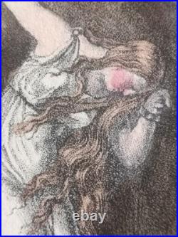 Port-folio de 16 lithos de Langlumé coloriées 1825 Album des jeunes artiste