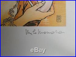 Portrait , Serigraphie de Milo Manara signée au crayon
