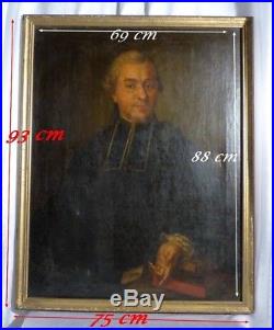 Portrait d'un Clerc 1775 Famille de Marsan Noblesse de Gascogne 18e Religieux