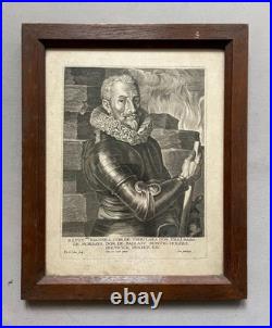 Portrait du Comte de Tilly, gravure par Pieter de Jode d'après Van Dyck