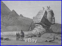 Pyramides de Menphis Gravure Authentique de la Description de l'Egypte 1809/1826