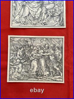 Quatre Gravures Anciennes de L. Parasole, d'après A. Tampesta, 1591, Renaissance