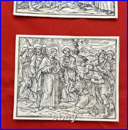 Quatre Gravures Anciennes de L. Parasole, d'après A. Tampesta, 1591, Renaissance