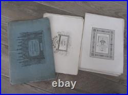 RARE ALBUM 1835 OEUVRES JEAN MIDOLLE ORIGINAL calligraphie