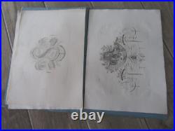 RARE ALBUM 1835 OEUVRES JEAN MIDOLLE ORIGINAL calligraphie