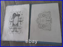 RARE ALBUM 1835 OEUVRES JEAN MIDOLLE ORIGINAL calligraphie