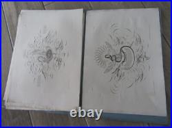 RARE ALBUM 1835 OEUVRES JEAN MIDOLLE ORIGINAL calligraphie