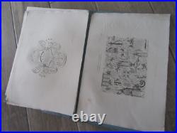 RARE ALBUM 1835 OEUVRES JEAN MIDOLLE ORIGINAL calligraphie