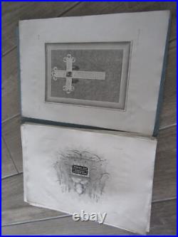 RARE ALBUM 1835 OEUVRES JEAN MIDOLLE ORIGINAL calligraphie