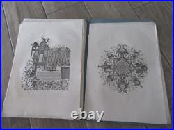 RARE ALBUM 1835 OEUVRES JEAN MIDOLLE ORIGINAL calligraphie