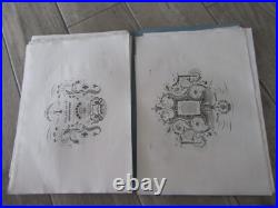 RARE ALBUM 1835 OEUVRES JEAN MIDOLLE ORIGINAL calligraphie