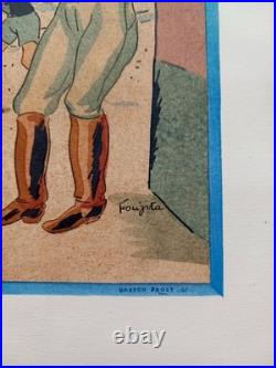 RARE FOUJITA 1929 Signed Lithograph Art Deco Japonisme Limited Edition Print