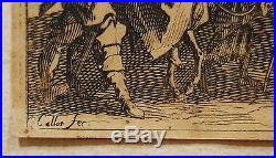RARE série 3 gravures Jacques CALLOT les BOHEMIENS début XVIIe vergé filigrané