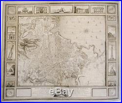ROULLET. Plan de la ville de Marseille. GRAND ET TRES RARE PLAN. 1787
