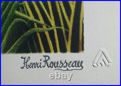 ROUSSEAU Henri Paysage de Forêt vierge, LITHOGRAPHIE Originale signée, 1976