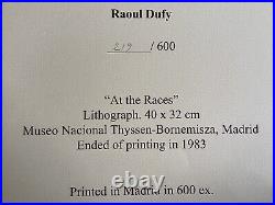 Raoul Dufy, Lithographie 1983, 600 Ex. (Picasso Cézanne Braque Van Gogh)