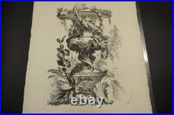Rare 44 Gravures Péquegnot Ornements Vases et Décorations d'après les maîtres
