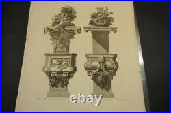 Rare 44 Gravures Péquegnot Ornements Vases et Décorations d'après les maîtres