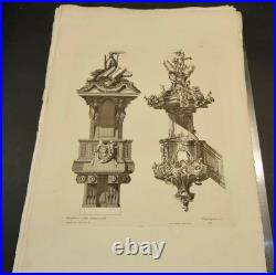 Rare 44 Gravures Péquegnot Ornements Vases et Décorations d'après les maîtres