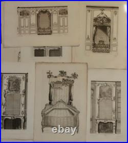 Rare 44 Gravures Péquegnot Ornements Vases et Décorations d'après les maîtres