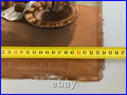 Rare Belle Gravure Lithographie Rubens descente de croix Jesus Christ vierge art