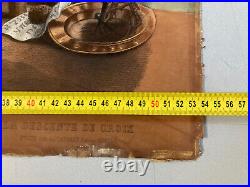 Rare Belle Gravure Lithographie Rubens descente de croix Jesus Christ vierge art