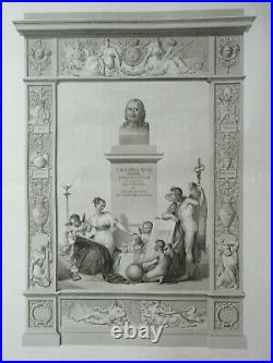 Rare! Frontispice de la Description de l'Egypte Panckoucke Louis XVIII