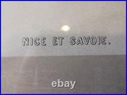 Rare Lithographie Nice & Savoie Saint Jean de Maurienne 49x 35cm / 23x31,5cm