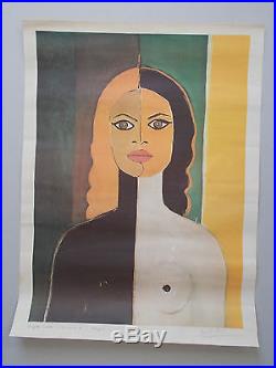 Rare Lithographie Originale de David Stein, vers 1960 / 1970, Brigitte Bardot