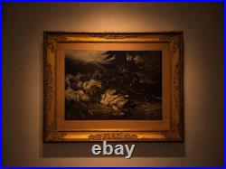 Rare Lithographie Romantique MAZEPPA de 1829