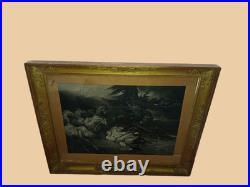 Rare Lithographie Romantique MAZEPPA de 1829