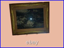 Rare Lithographie Romantique MAZEPPA de 1829