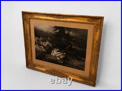 Rare Lithographie Romantique MAZEPPA de 1829