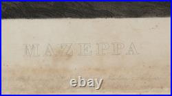Rare Lithographie Romantique MAZEPPA de 1829