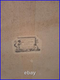 Rare Lithographie Romantique MAZEPPA de 1829