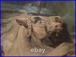 Rare Lithographie Romantique MAZEPPA de 1829
