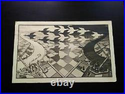 Rare M. C. Escher Jour et nuit lithographie années 1950-1960 Ed. Hautecoeur Paris
