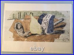 Rare Très belle lithographie de Gorge Braque signé Signé Cubisme Cubiste