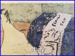 Rare Très belle lithographie de Gorge Braque signé Signé Cubisme Cubiste