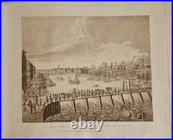 Rare Vues D'Amsterdam 13 Gravures Aquatintes Sépia D'Evert Maaskamp Début 1800