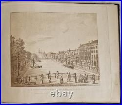 Rare Vues D'Amsterdam 13 Gravures Aquatintes Sépia D'Evert Maaskamp Début 1800
