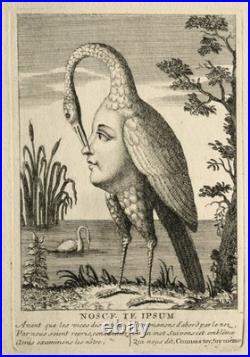 Rare gravure allégorique 18è