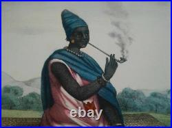 Rarissime Esquises Sénégalaises gravure couleur originale Reine 1853 Abbé Boilat Rarissime Esquises Sénégalaises gravure couleur originale Reine 1853 Abbé Boilat
