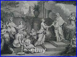 Rarissime gravure Accord religion et philosophie Bernard Picart XVIIIème