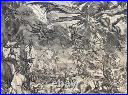 Rarissime gravure ancienne signée Jacques Callot Tentation de Saint Antoine